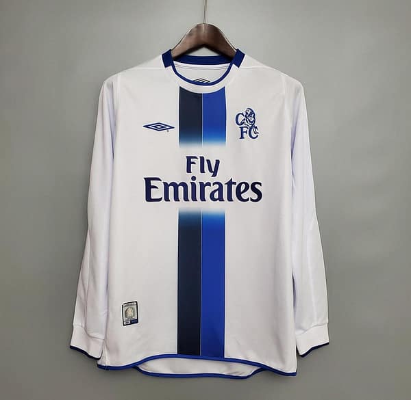 Retro long-sleeved 03/05 Chelsea away Soccer Jersey