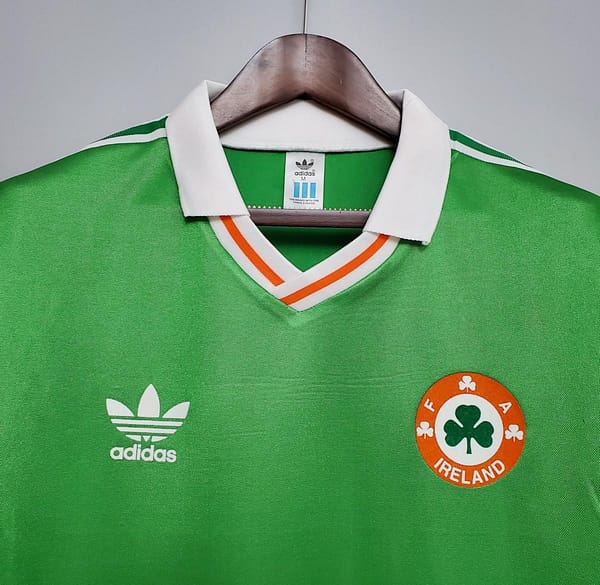 Retro 1988 Ireland home Soccer Jersey - Image 9