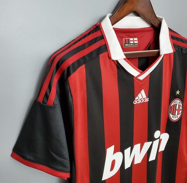 Retro 09/10 AC Milan home Soccer Jersey - Image 3