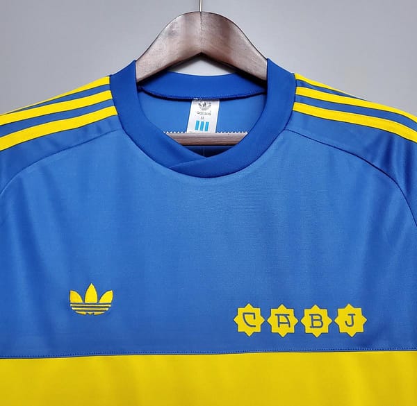 Retro Long sleeve 1981 Boca Juniors home Soccer Jersey - Image 7