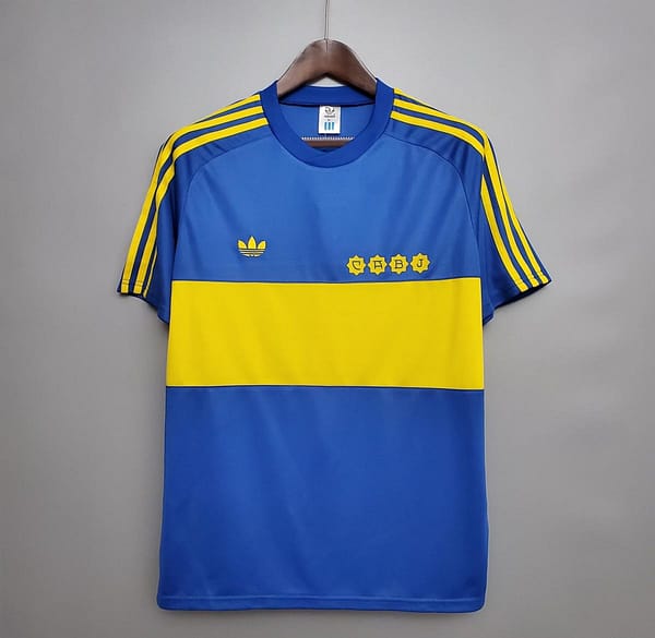Retro 1981 Boca Juniors home Soccer Jersey