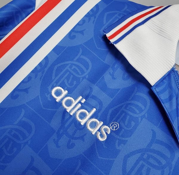 Retro 96/97 Rangers home Soccer Jersey - Image 6