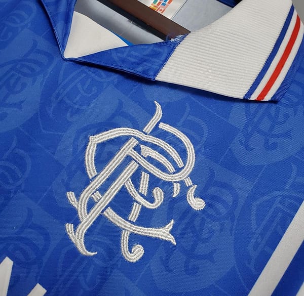 Retro 96/97 Rangers home Soccer Jersey - Image 7