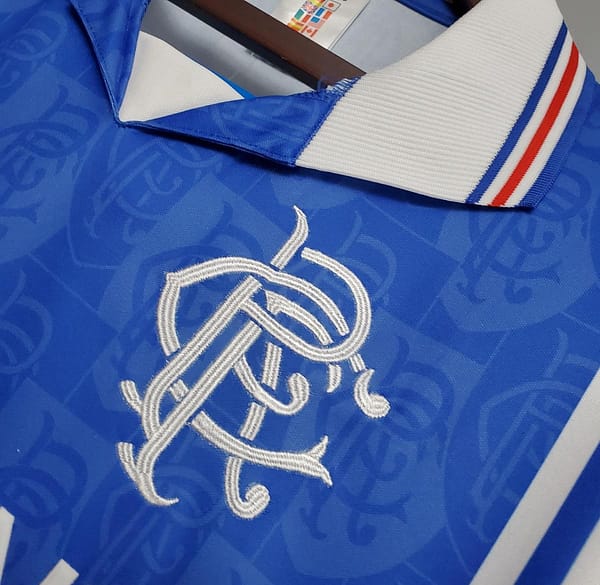 Retro 96/97 Rangers home Soccer Jersey - Image 8