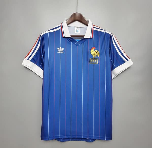 Retro France 1982 home Soccer Jersey