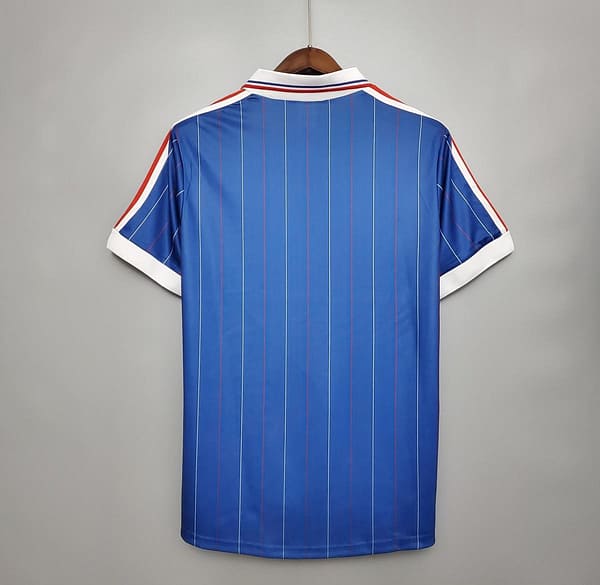Retro France 1982 home Soccer Jersey - Image 2