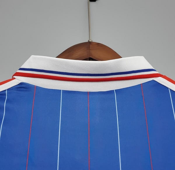 Retro France 1982 home Soccer Jersey - Image 3