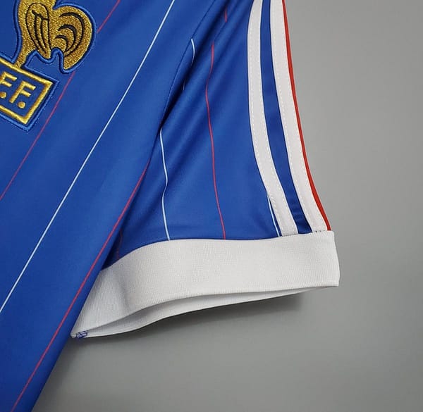Retro France 1982 home Soccer Jersey - Image 5
