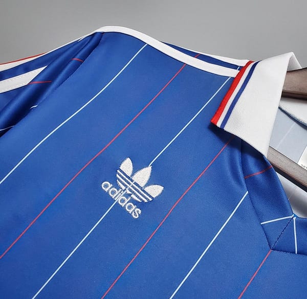 Retro France 1982 home Soccer Jersey - Image 6