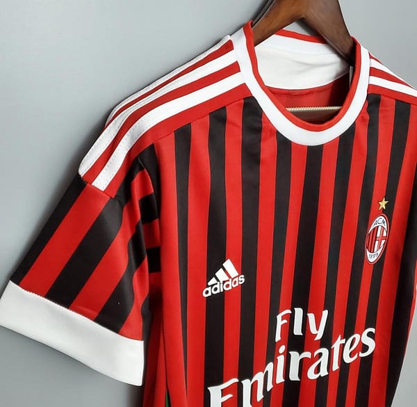 Retro 11/12 AC Milan home Soccer Jersey - Image 3