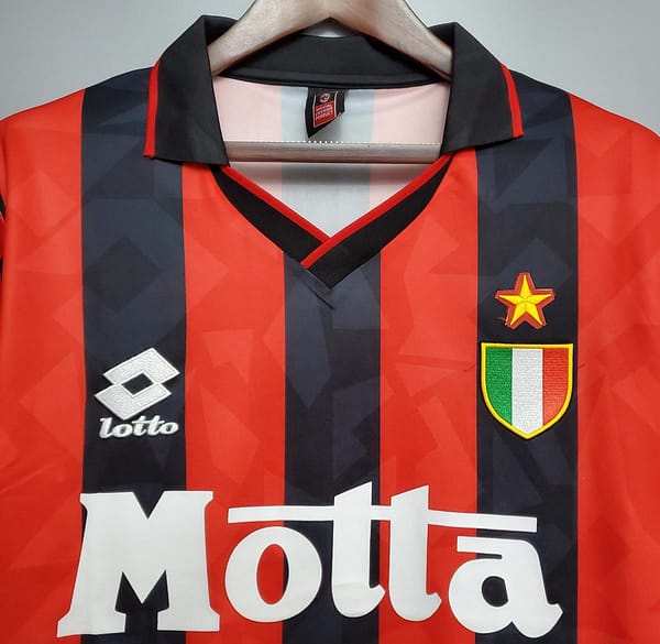 Retro 93/94 AC Milan home Soccer Jersey - Image 8