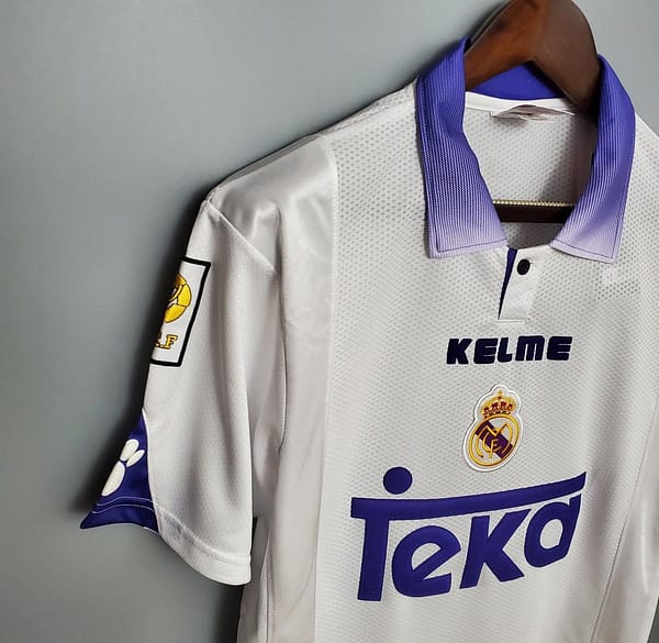 Retro Real Madrid 97/98 home Soccer Jersey - Image 3