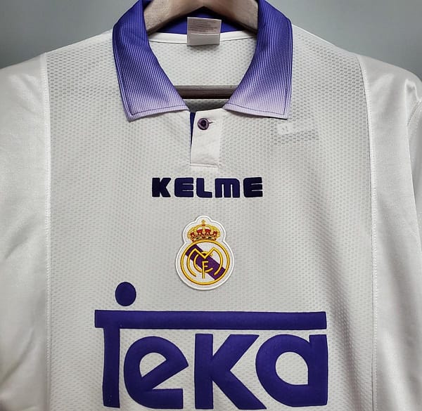 Retro Real Madrid 97/98 home Soccer Jersey - Image 6