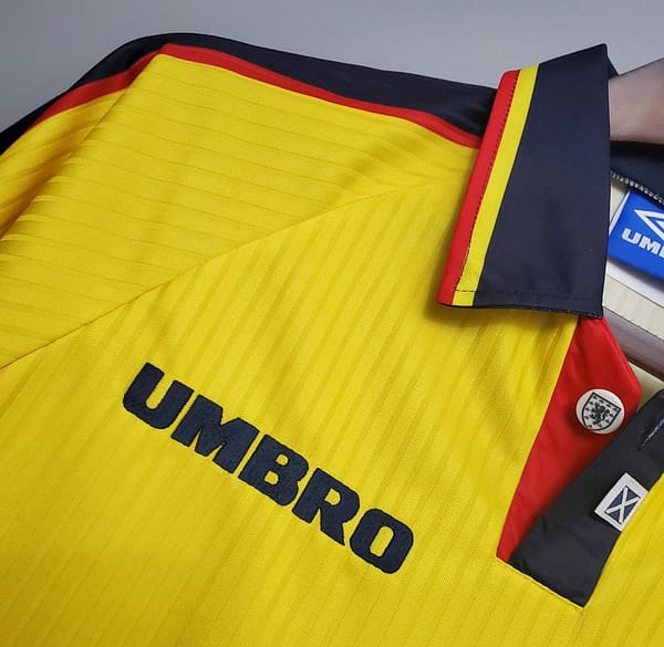 Retro Scotland 96/98 Yellow Soccer Jersey - Image 8