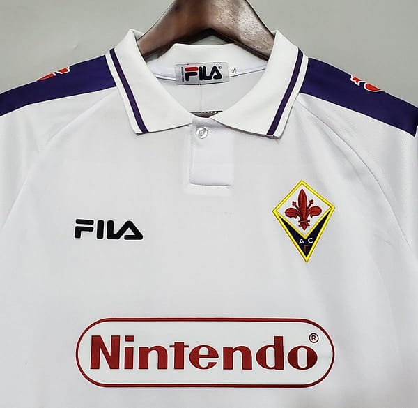 Retro 98/99 Fiorentina Away White Jersey - Image 8