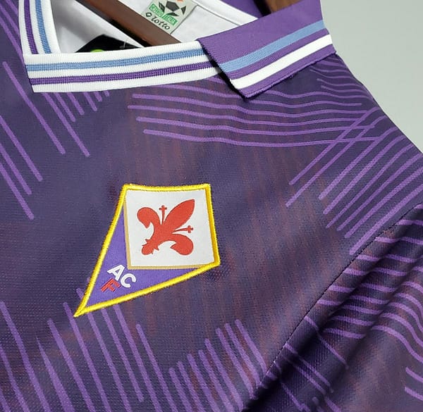 Retro 92/93 Fiorentina home Soccer Jersey - Image 6
