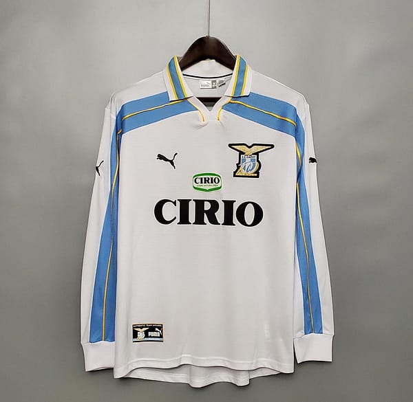 Retro 00/01 Lazio Long sleeve away Soccer Jersey