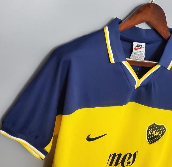 Retro Boca Juniors 1999 home Soccer Jersey - Image 5