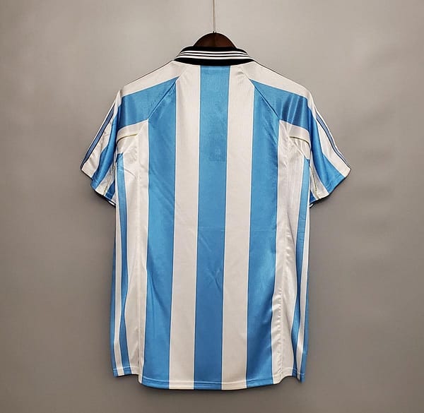 Retro Argentina 1998 home Soccer Jersey - Image 2