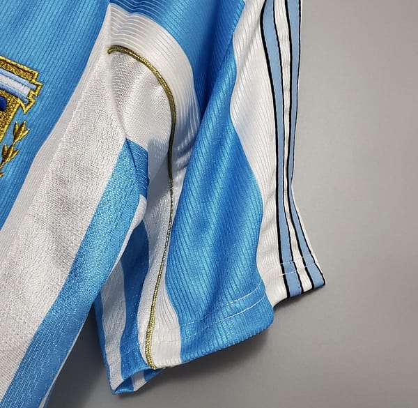 Retro Argentina 1998 home Soccer Jersey - Image 8