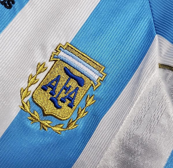 Retro Argentina 1998 home Soccer Jersey - Image 10