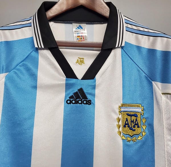 Retro Argentina 1998 home Soccer Jersey - Image 11