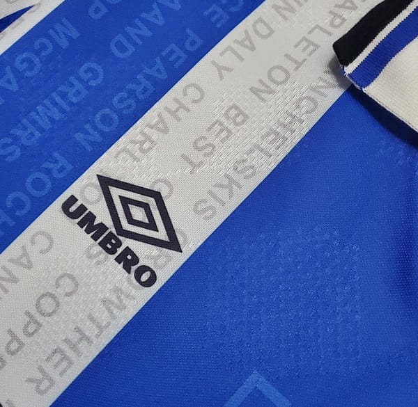 Retro 94/96 Manchester United away Soccer Jersey - Image 6