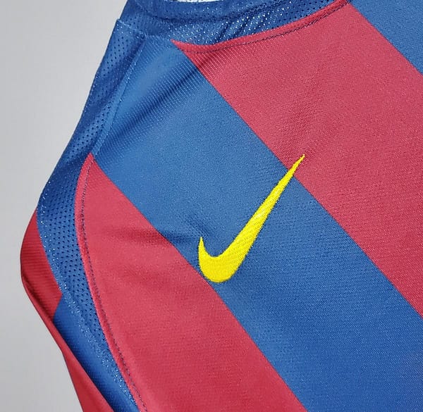 Retro Barcelona 2006 UEFA Champions League Home Soccer Jersey - Image 2