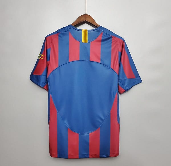 Retro Barcelona 2006 UEFA Champions League Home Soccer Jersey - Image 5