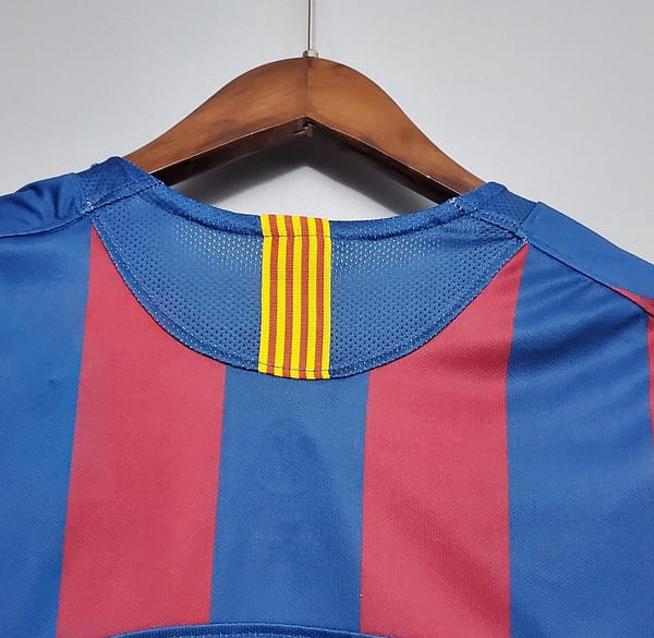 Retro Barcelona 2006 UEFA Champions League Home Soccer Jersey - Image 6