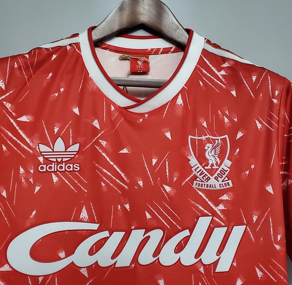 Retro 89/91 Liverpool home Soccer Jersey - Image 3