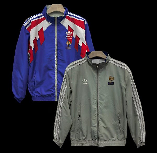 2025 France Blue/Grey Reversible Windbreaker