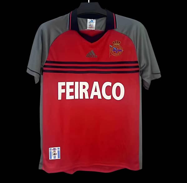 Retro 99/00 Deportivo La Coruna Third Red Jersey