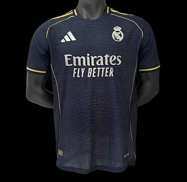 Player Version 25/26 Real Madrid Away Black Jersey