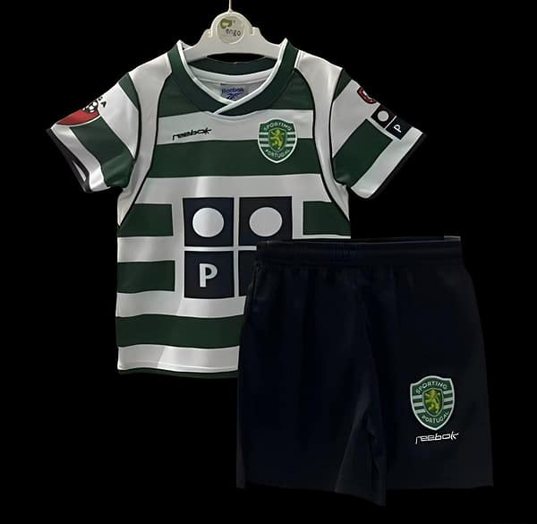 Retro Kids 01/03 Sporting Lisbon Home Jersey