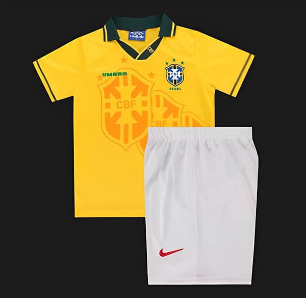 Retro Kids 1994 Brazil Home Jersey