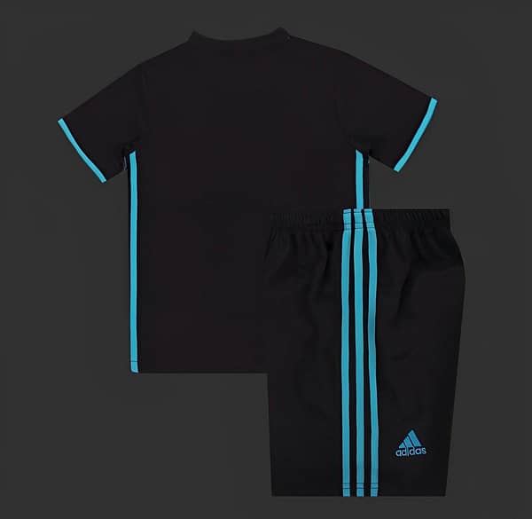 Retro Kids 17/18 Real Madrid Away Black Jersey - Image 2