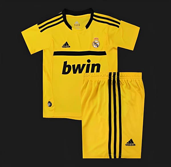 Retro Kids 11/12 Real Madrid Yellow Goalkeeper Jersey