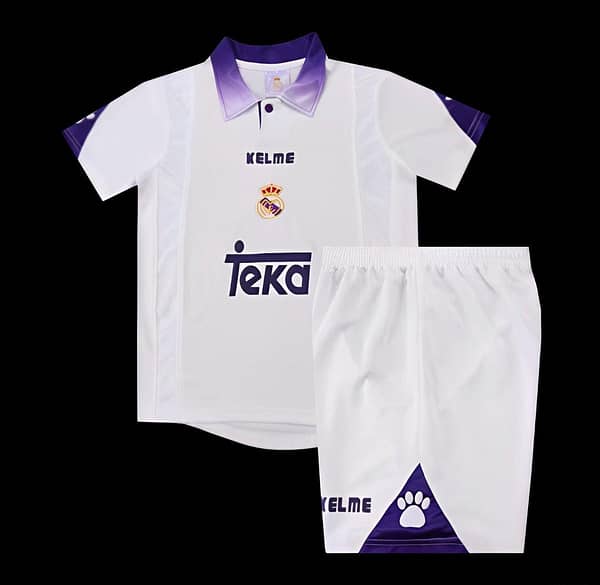 Retro Kids 96/97 Real Madrid Home Jersey