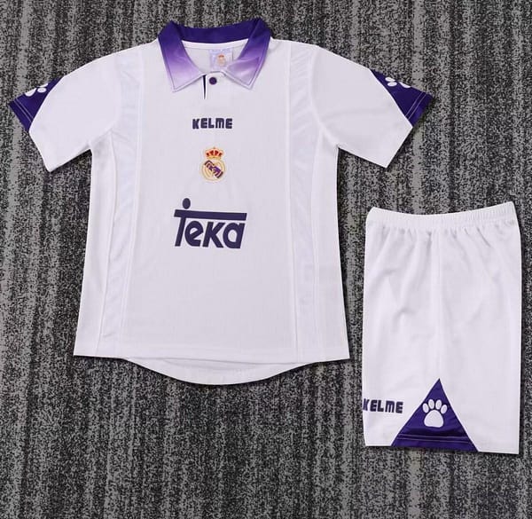 Retro Kids 96/97 Real Madrid Home Jersey - Image 12