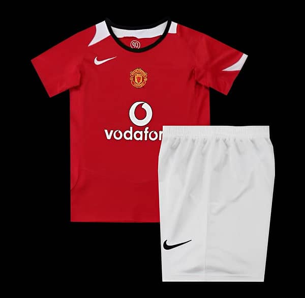 Retro Kids 04/06 Manchester United Home Jersey