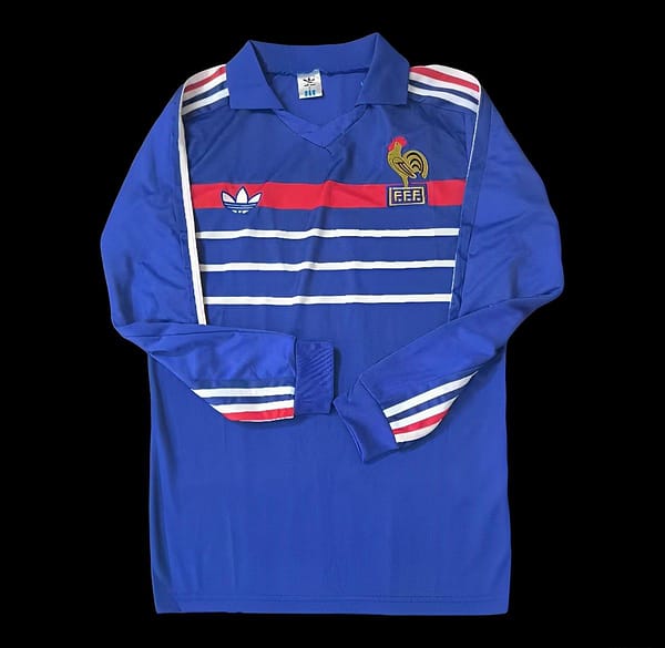 Retro  2004 France Home Long Sleeve Jersey