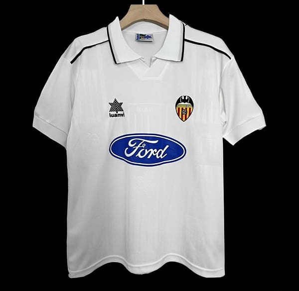 Retro 96/97 Valencia Away White Jersey