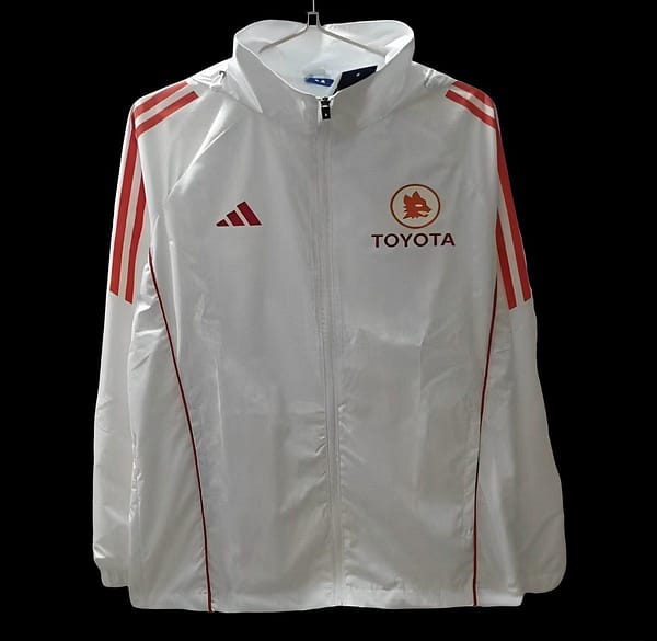 24/25 Roma White Windbreaker
