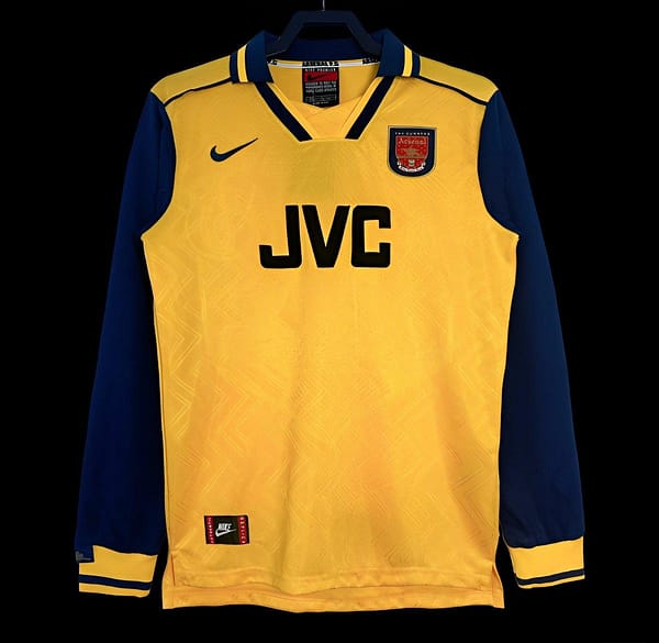 Retro 96/97 Arsenal Away Yellow Long Sleeve Jeresy