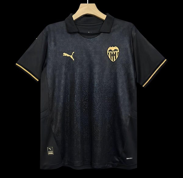 24/25 Valencia Away Black Jersey-NO Sponsor