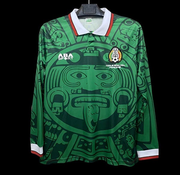 Retro 1998 Mexico Home Long Sleeve Jersey
