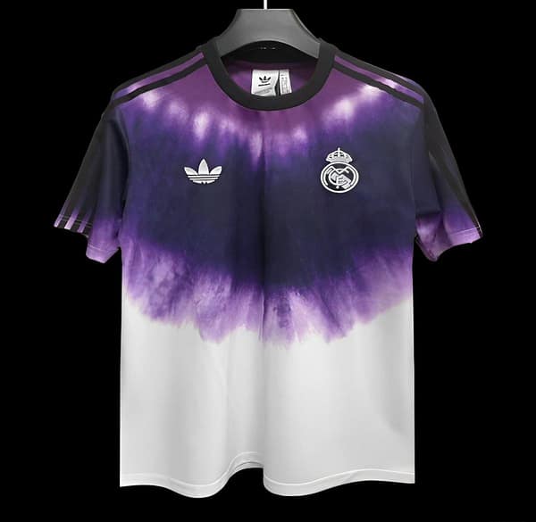 24/25 Real Madrid  Adidas Trefoil Purple/White Pre-Match Jersey