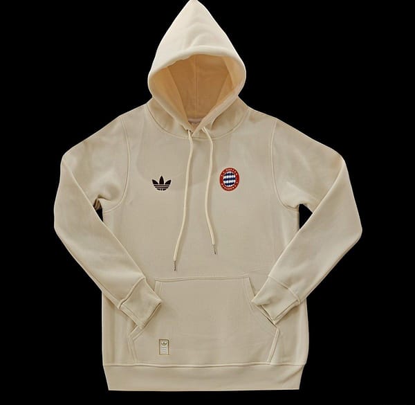 24/25 Bayern Munich Navy/Red/Black/Beige/Grey Hoodie WIth Black Badge