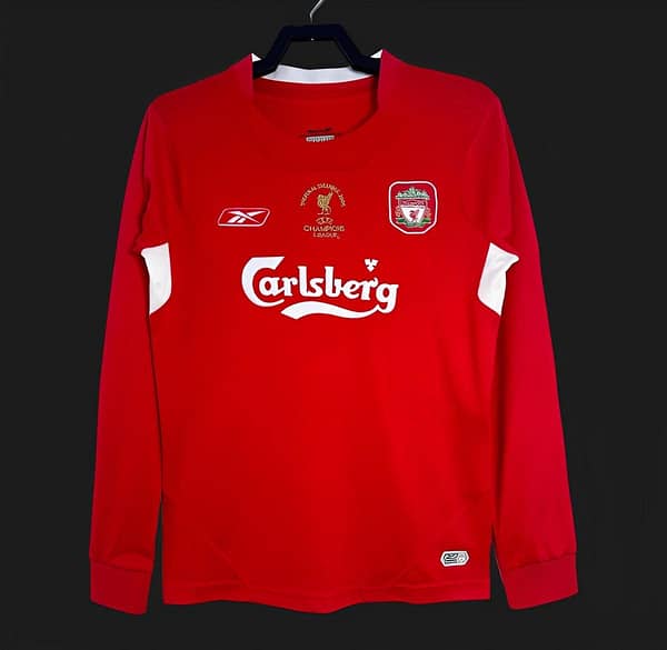 Retro 04/05 Liverpool Home Long Sleeve Jersey